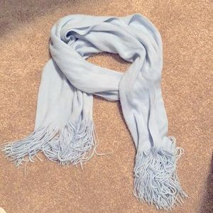 Baby blue cashmere scarf